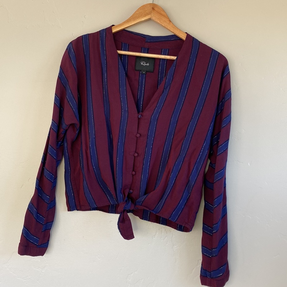 Rails Sloane Blouse In Janeiro Stripe Size S - image 6